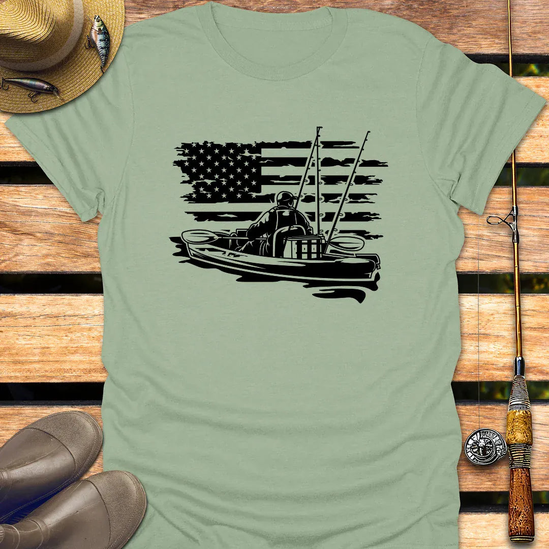 AMERICAN KAYAK ANGLER T-Shirt FISHING T-Shirt Sage / S