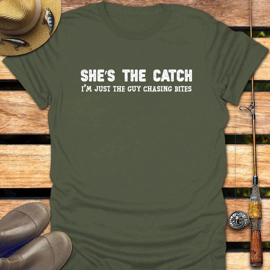 CATCH T-Shirt FISHING T-Shirt Military Green / S