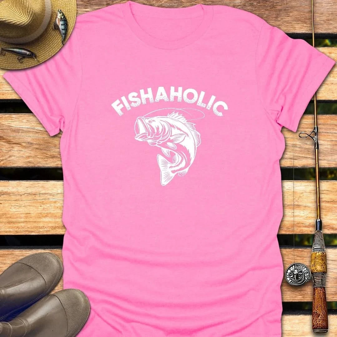 FISHAHOLIC T-Shirt FISHING T-Shirt Azalea / S