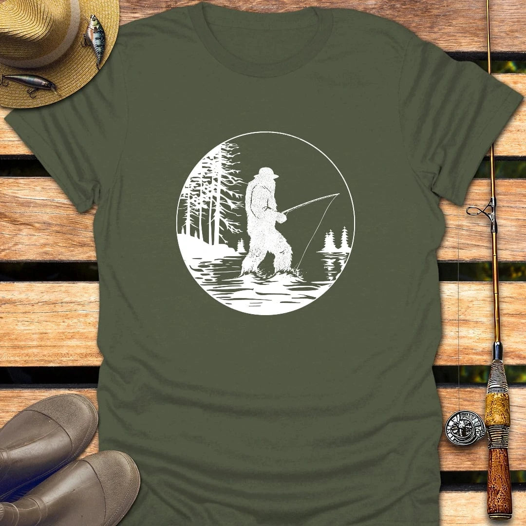 FISHING GIANT T-Shirt FISHING T-Shirt Military Green / S