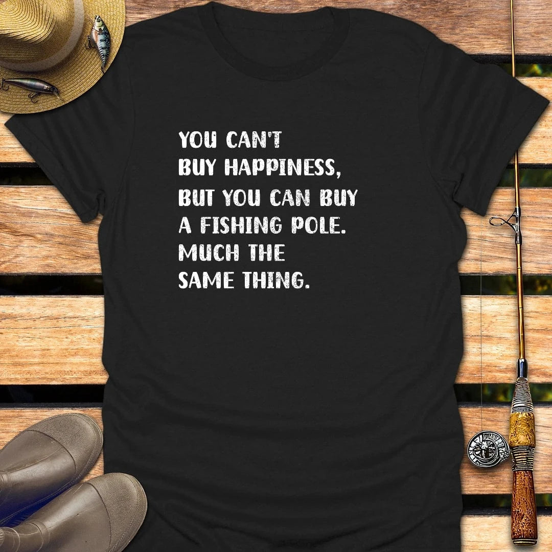 FISHING POLE T-Shirt FISHING T-Shirt Black / S