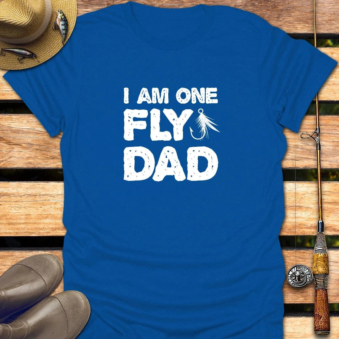 FLY DAD T-Shirt FISHING T-Shirt Royal / S