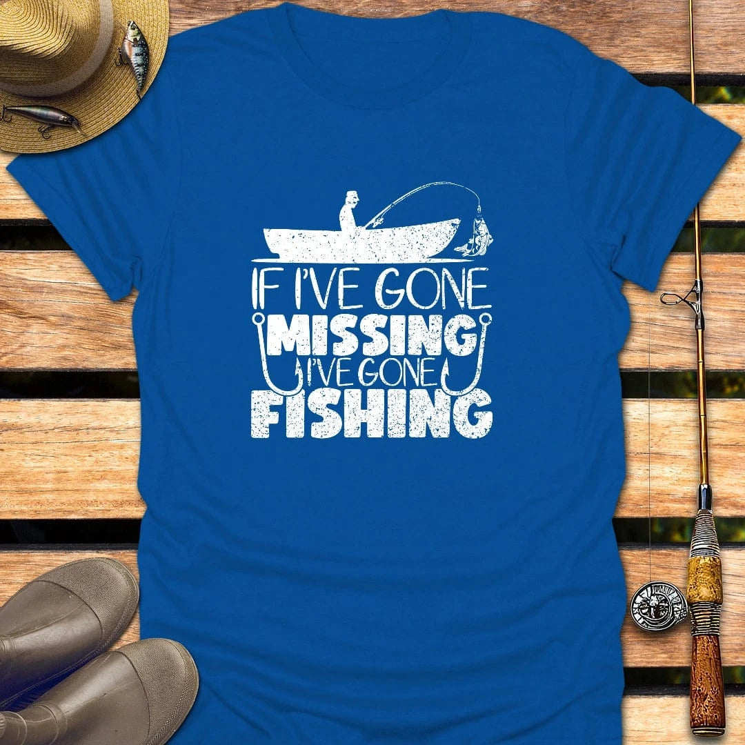 GONE MISSING T-Shirt FISHING T-Shirt Royal / S