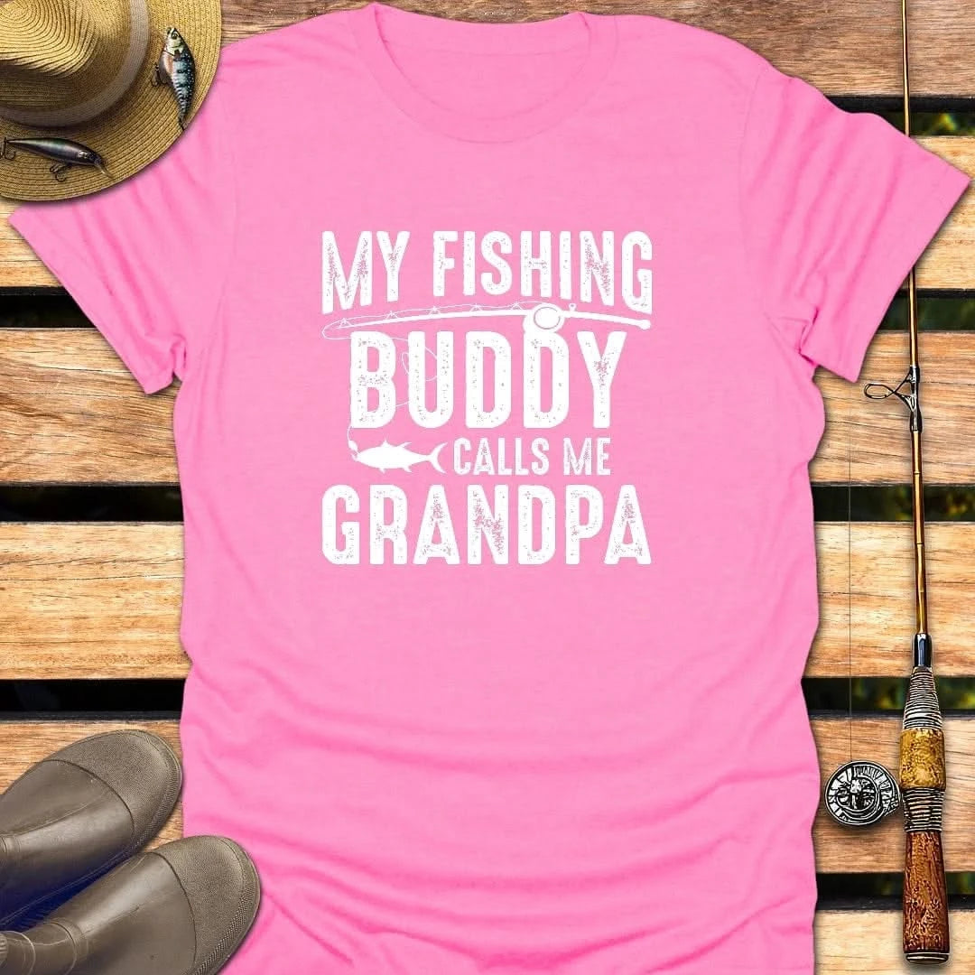 GRANDPA BUDDY T-Shirt FISHING T-Shirt Azalea / S
