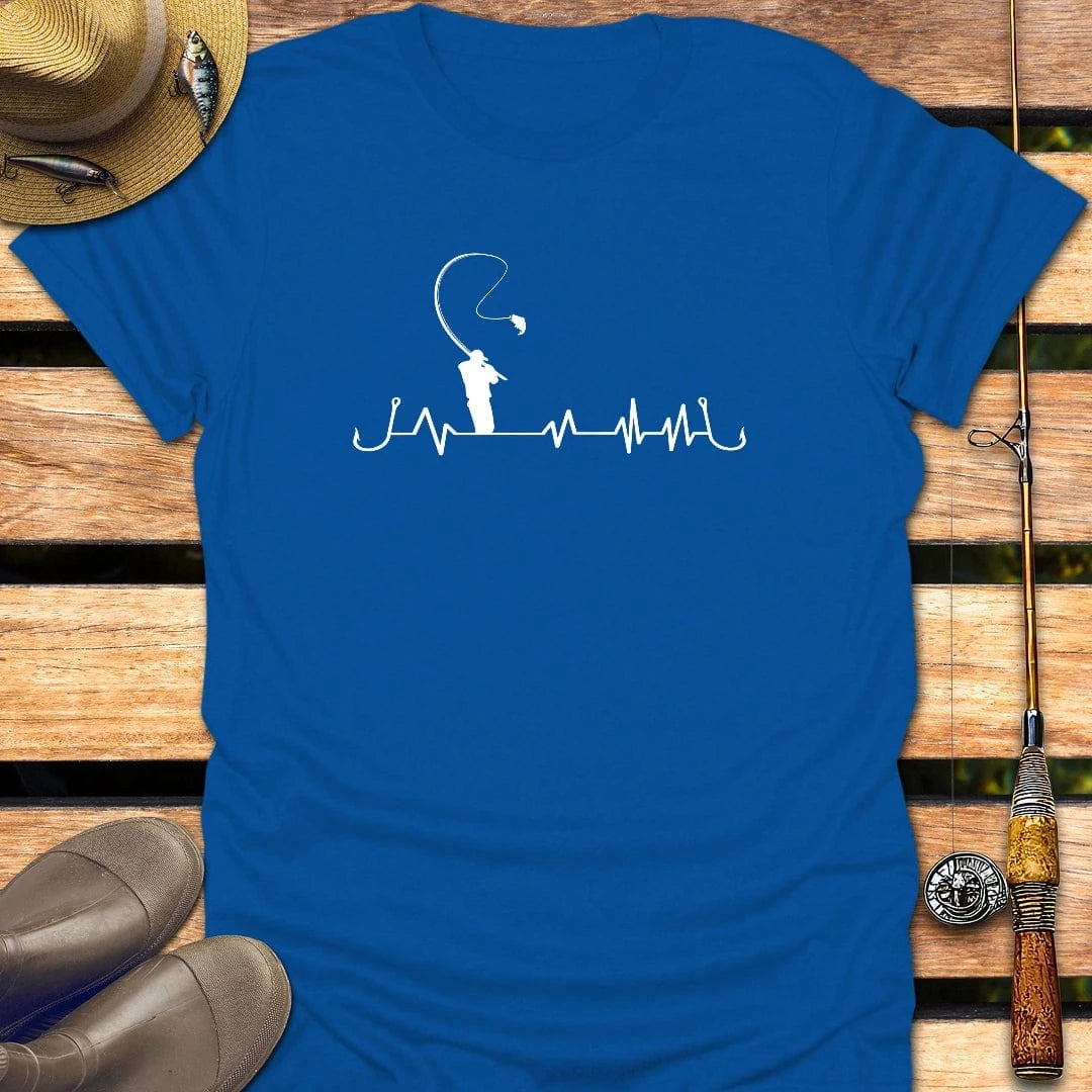HEARTBEAT T-Shirt FISHING T-Shirt Royal / S