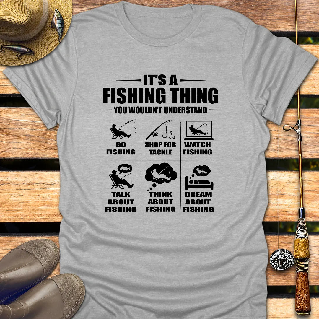 IT'S A FISHING THING T-Shirt FISHING T-Shirt Sport Grey / S