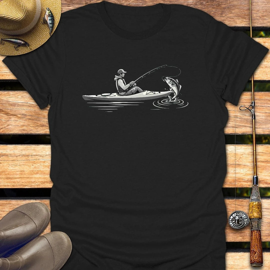 KAYAK FISHING T-Shirt FISHING T-Shirt Black / S