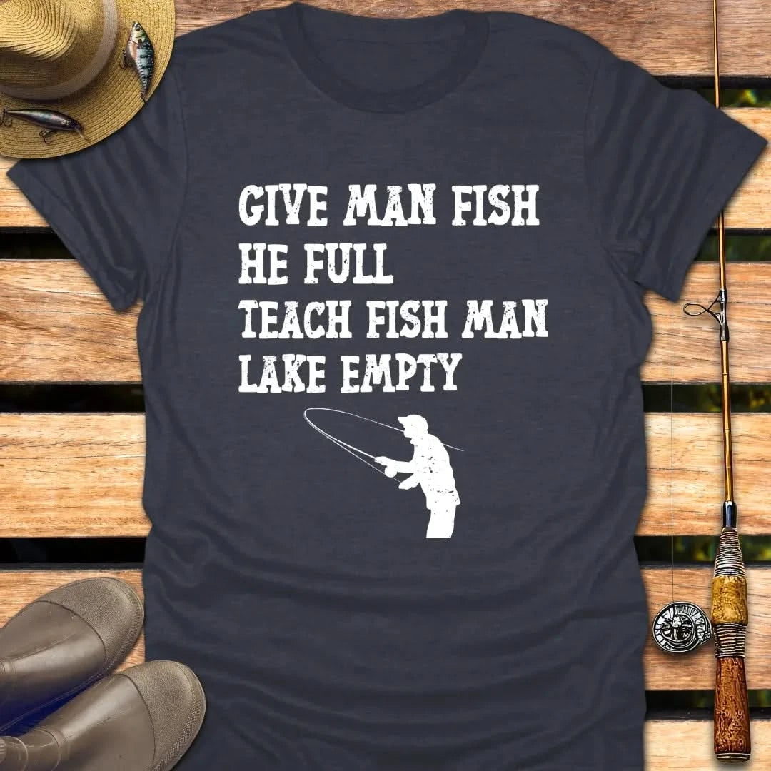 LAKE EMPTY T-Shirt FISHING T-Shirt