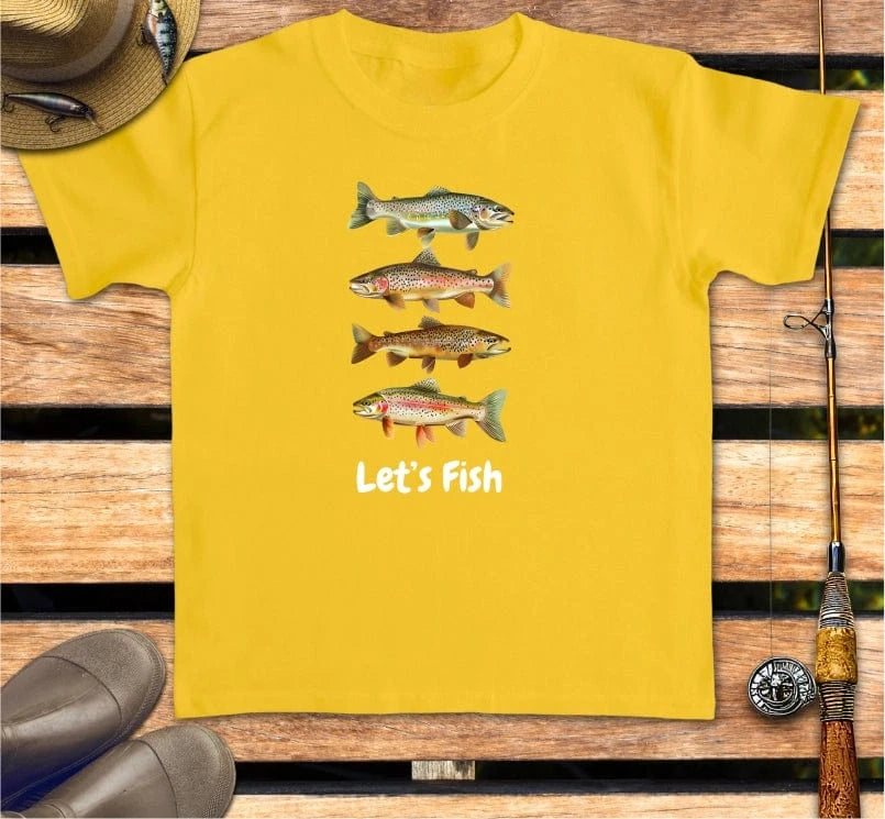 LET'S FISH - kid's tee FISHING Kids clothes Daisy / XS