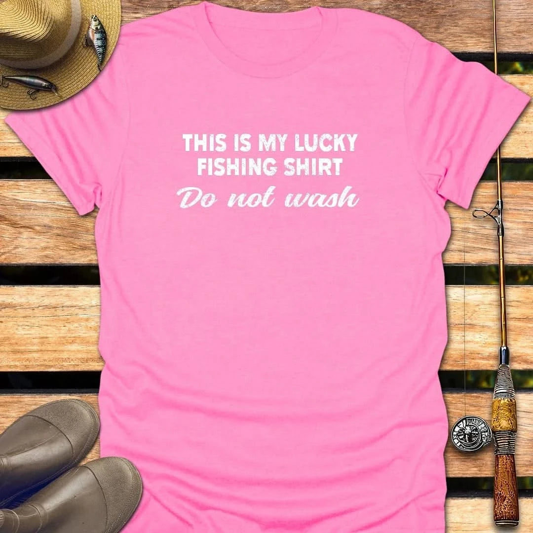 LUCKY SHIRT T-Shirt FISHING T-Shirt Azalea / S
