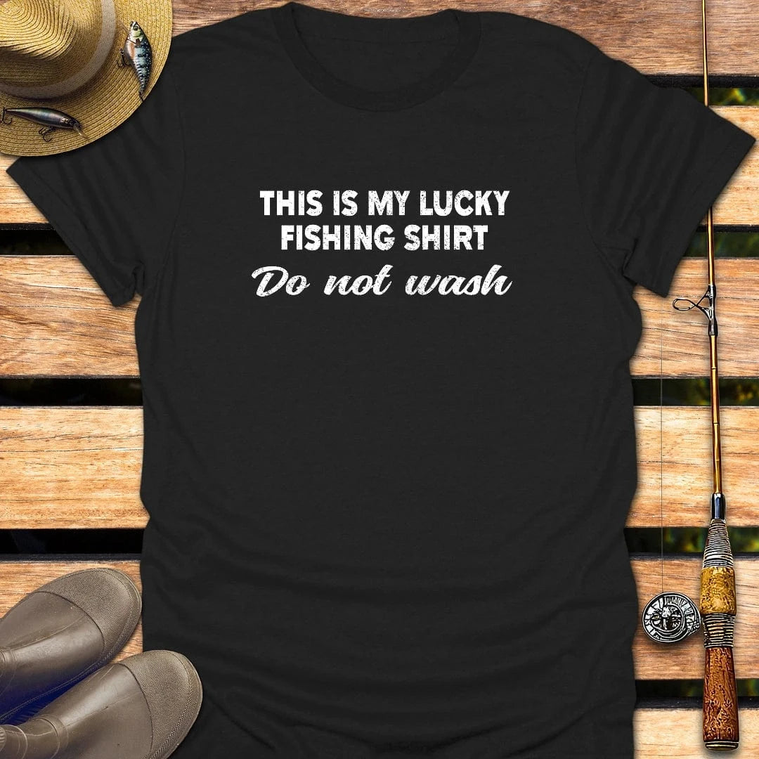 LUCKY SHIRT T-Shirt FISHING T-Shirt Black / S