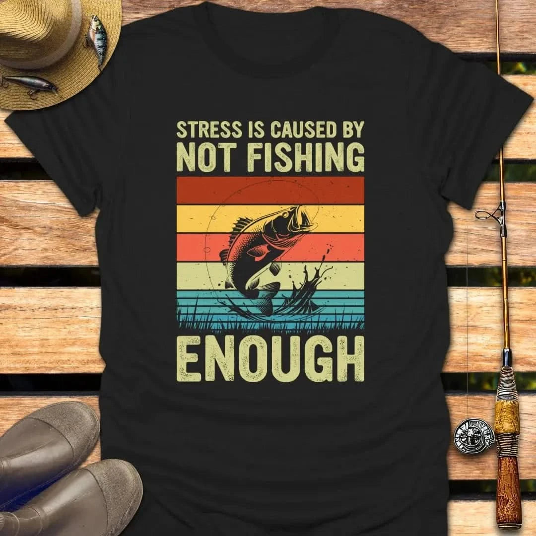 NOT FISHING ENOUGH T-Shirt FISHING T-Shirt Black / S