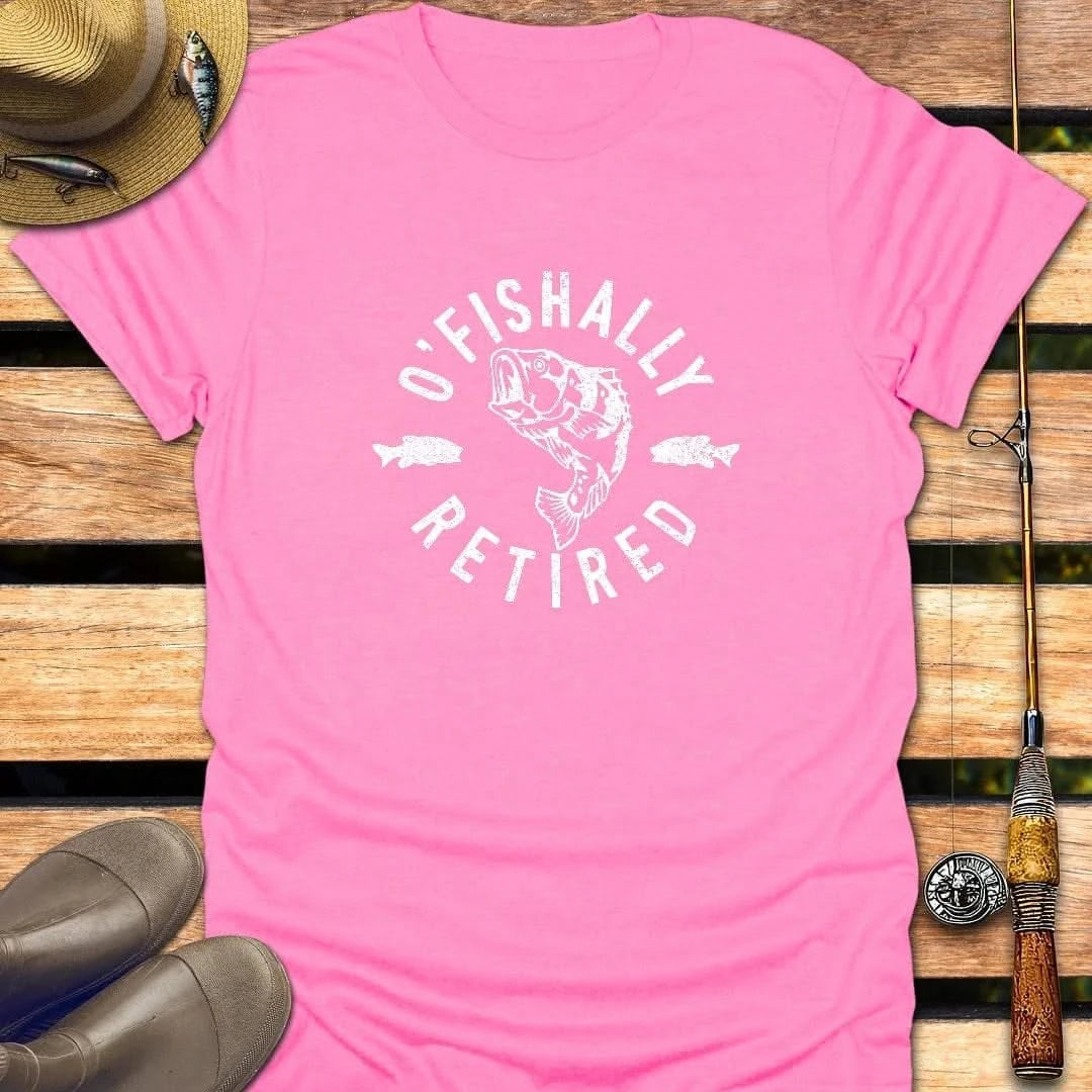 OFISHALLY RETIRED T-Shirt FISHING T-Shirt Azalea / S
