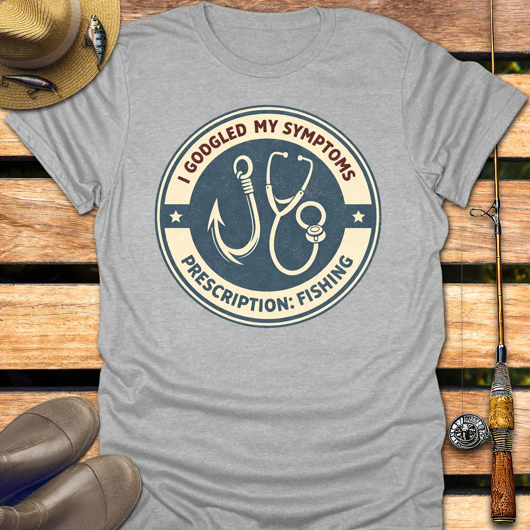 PRESCRIPTION IS FISHING T-Shirt FISHING T-Shirt Sport Grey / S