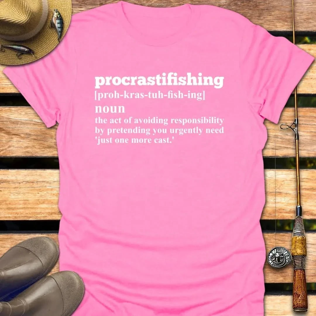 PROCRASTIFISHING T-Shirt FISHING T-Shirt Azalea / S