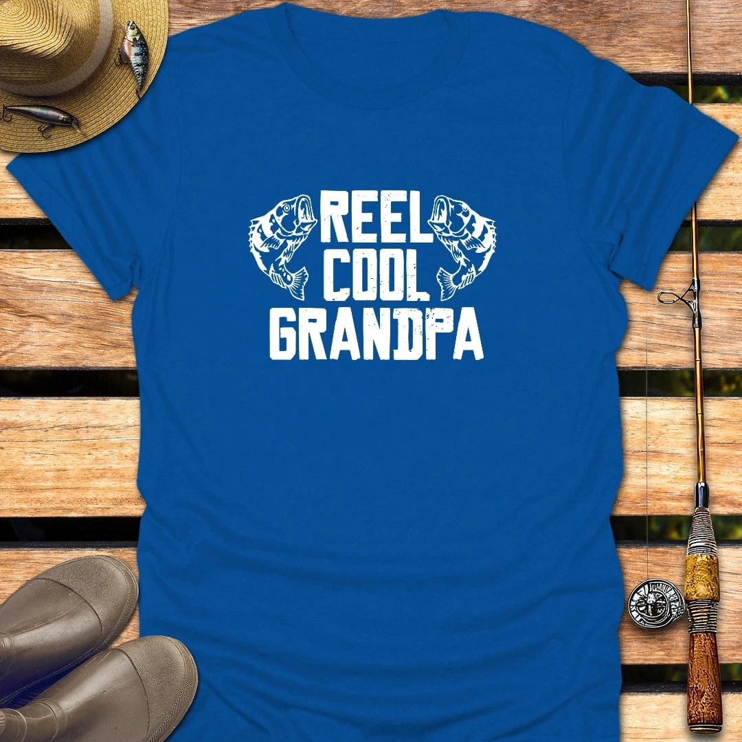 REEL COOL GRANDPA T-Shirt FISHING T-Shirt Royal / S