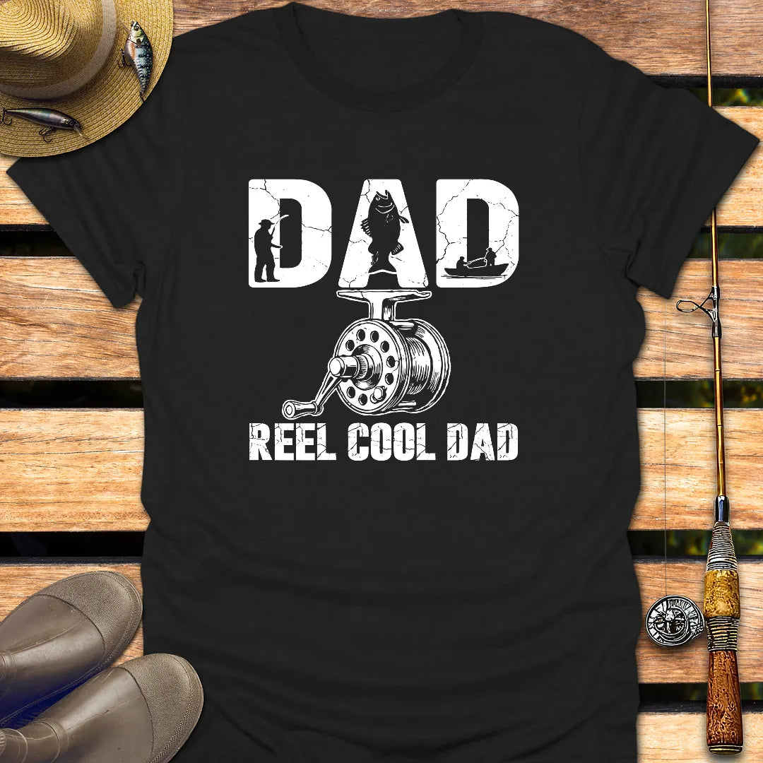 REEL DAD T-Shirt FISHING T-Shirt Black / S