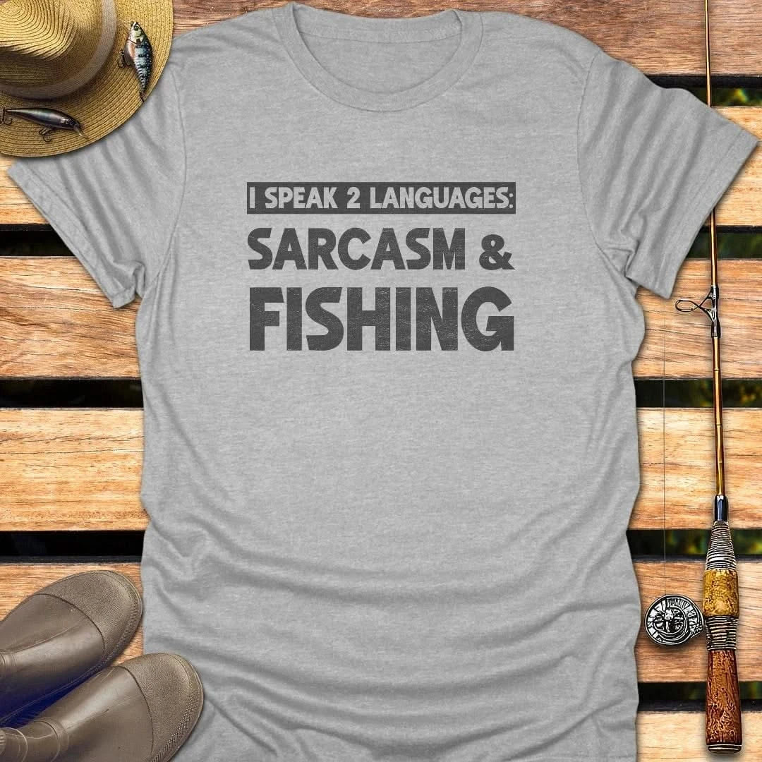 SARCASM T-Shirt FISHING T-Shirt Sport Grey / S