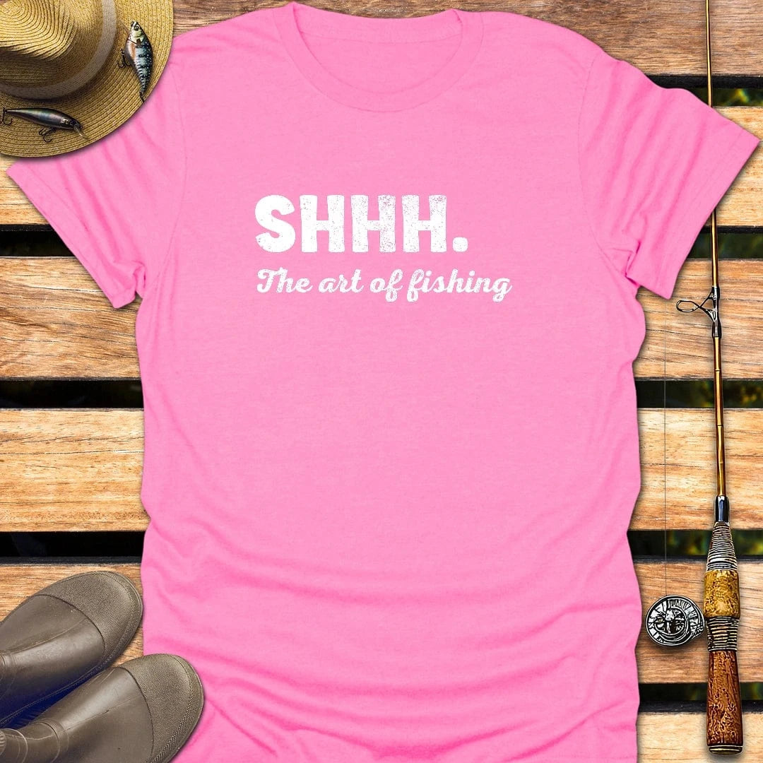 SHHH T-Shirt FISHING T-Shirt Azalea / S