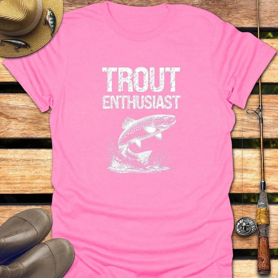 TROUT T-Shirt FISHING T-Shirt Azalea / S