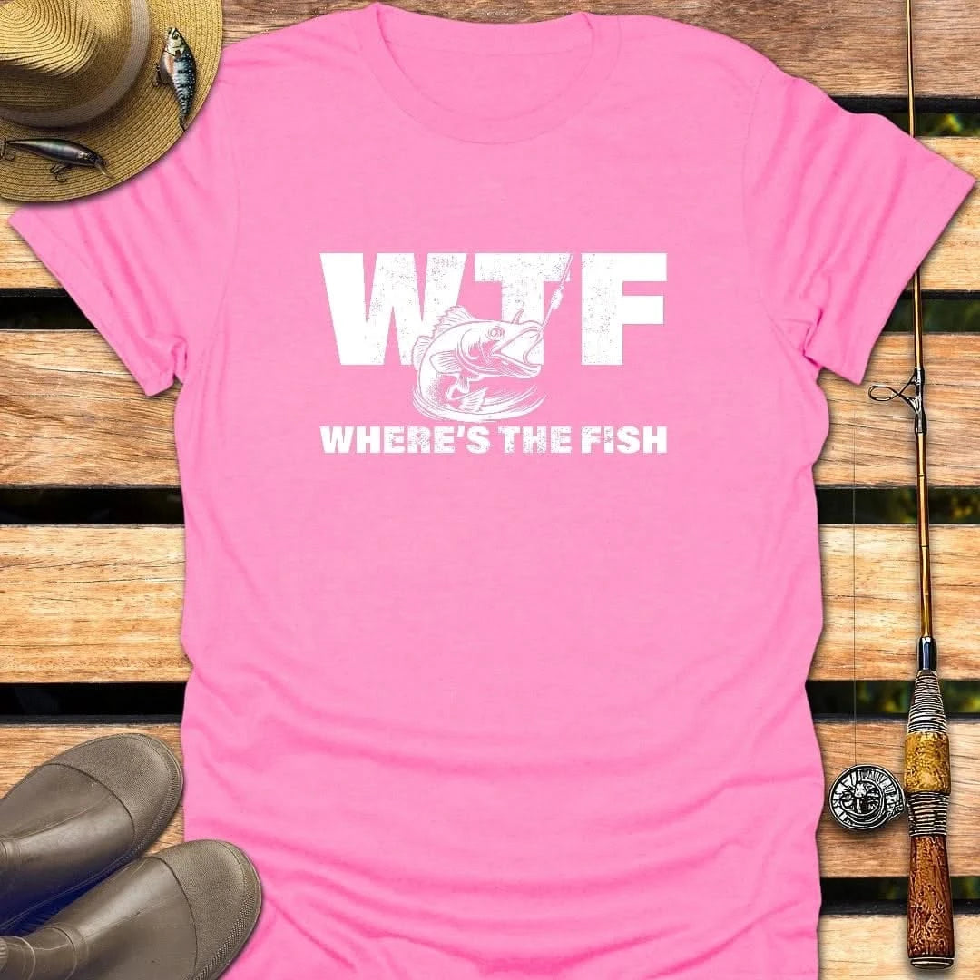 WTF T-Shirt FISHING T-Shirt Azalea / S
