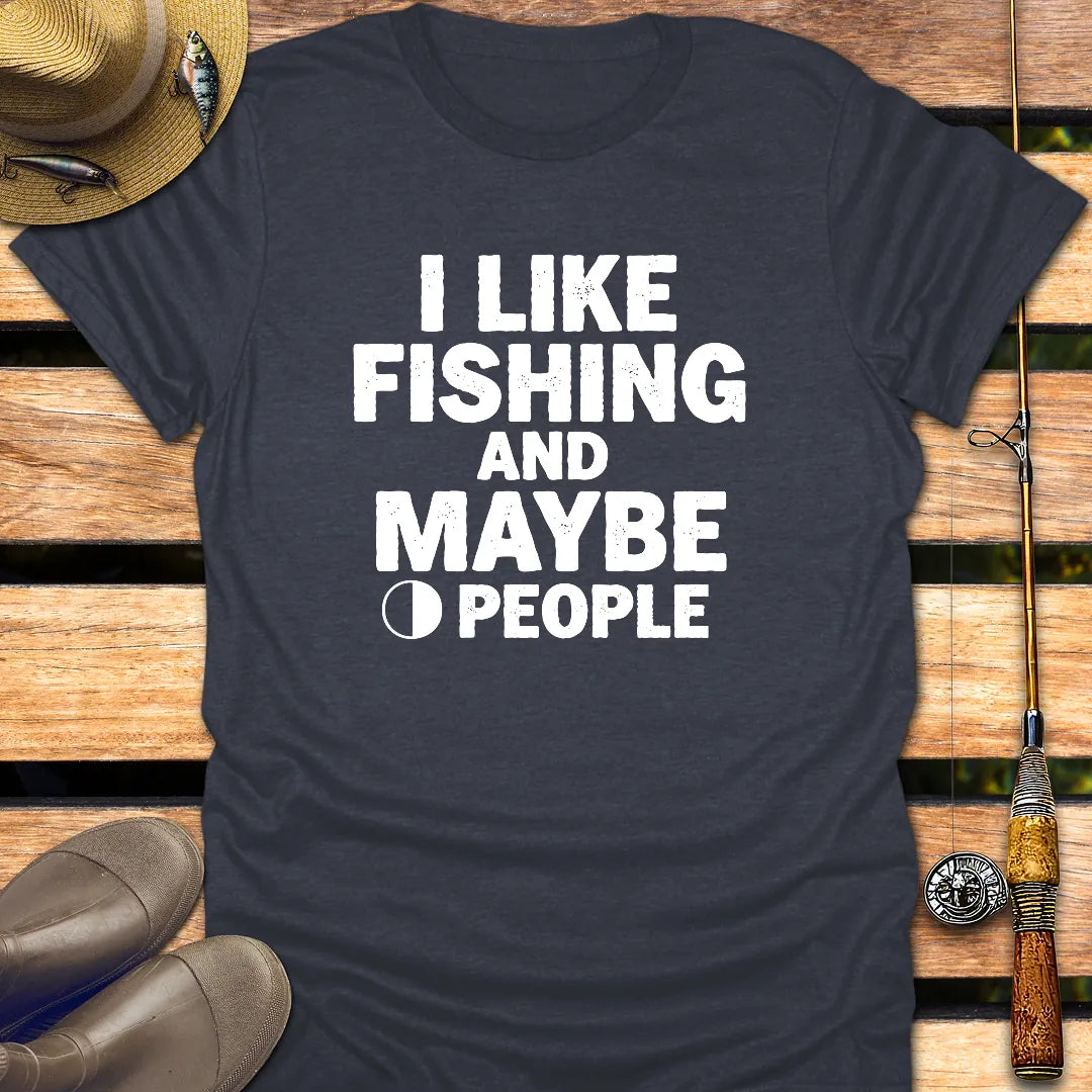 0 PEOPLE T-Shirt FISHING T-Shirt Heather Navy / S