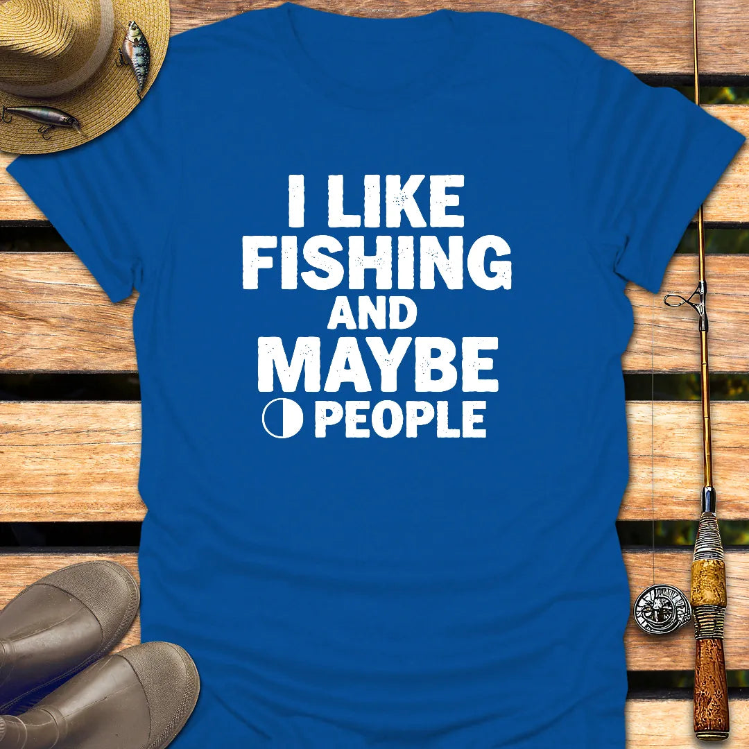 0 PEOPLE T-Shirt FISHING T-Shirt Royal / S