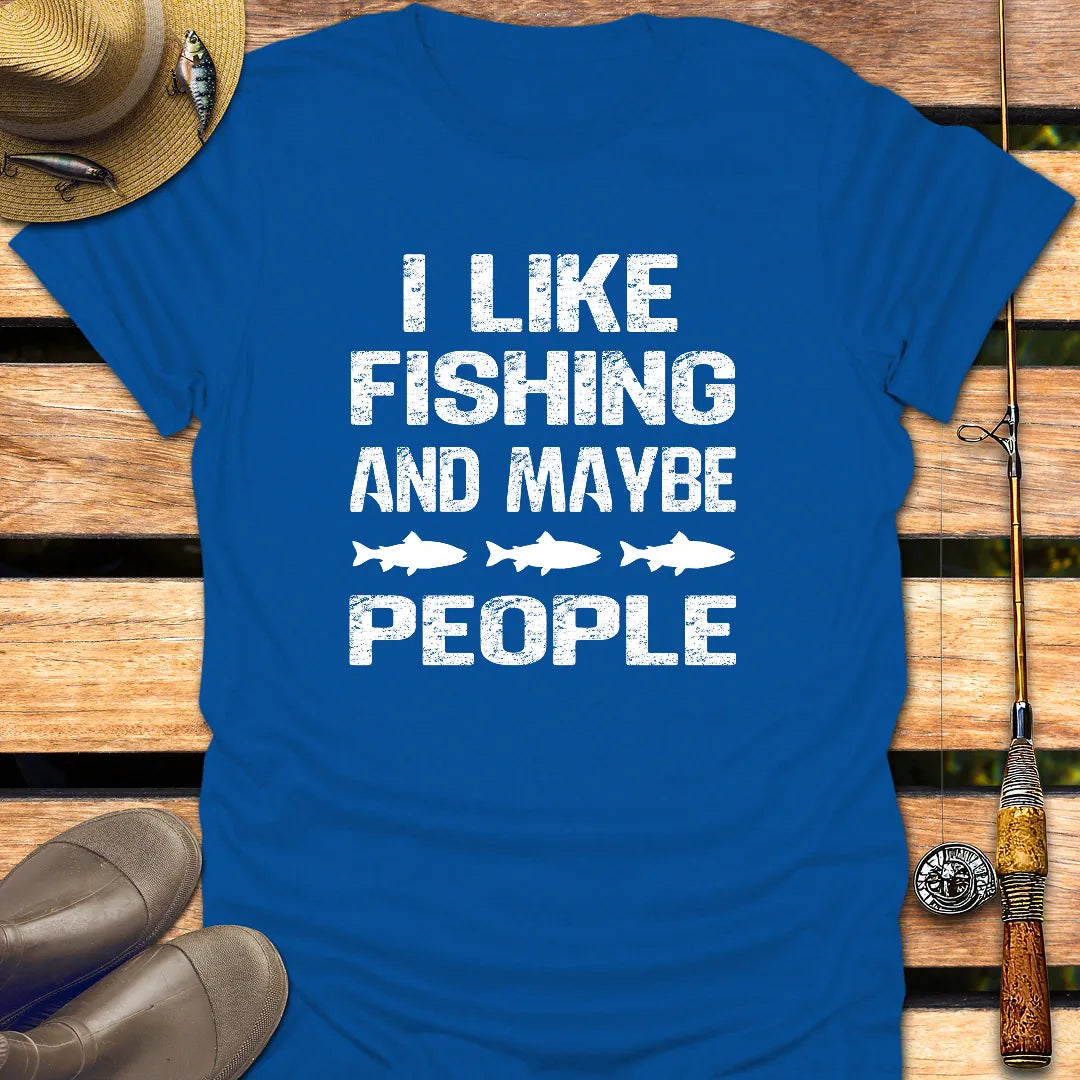 3 PEOPLE (FISH VERSION) T-Shirt FISHING T-Shirt Royal / S