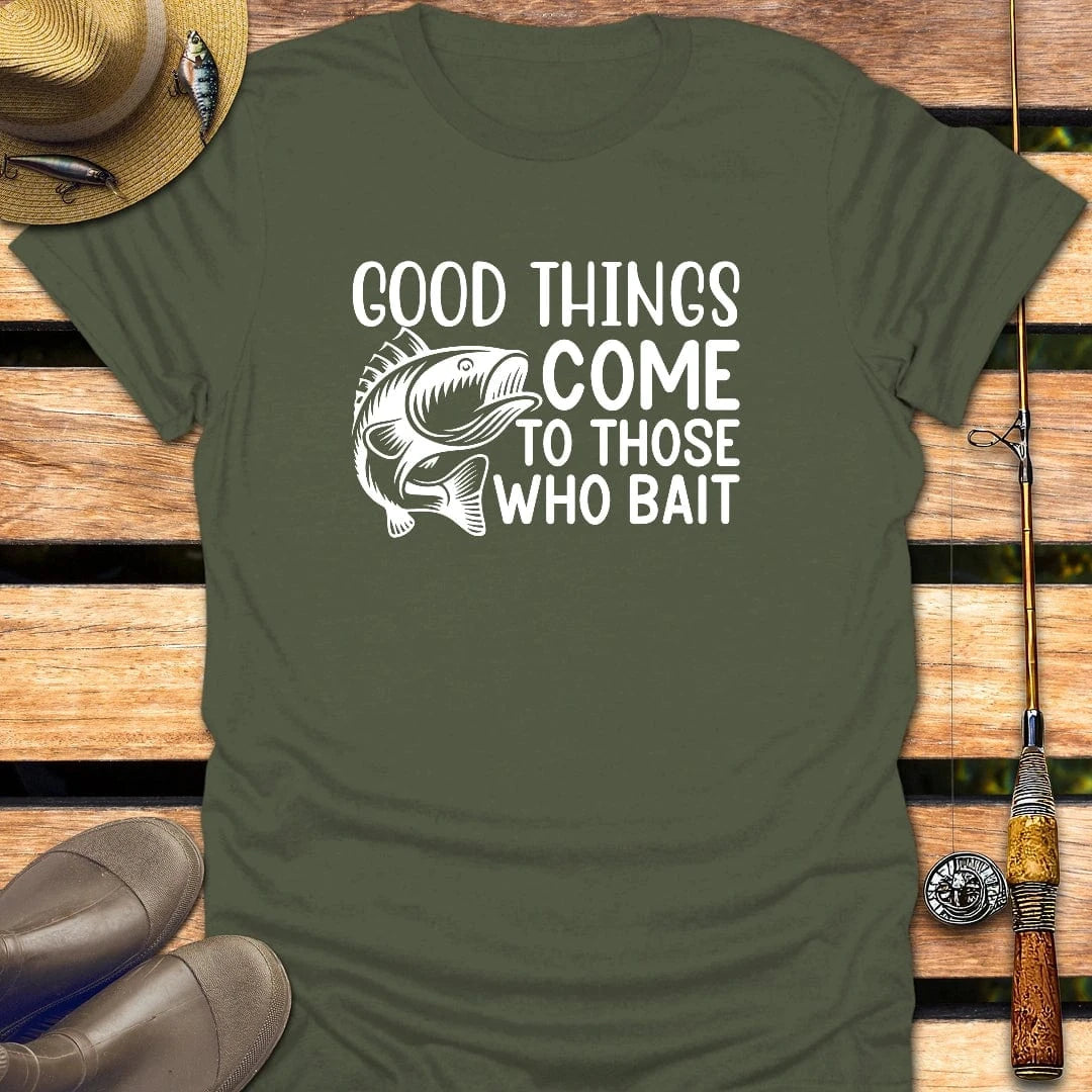 BAIT T-Shirt FISHING T-Shirt Military Green / S
