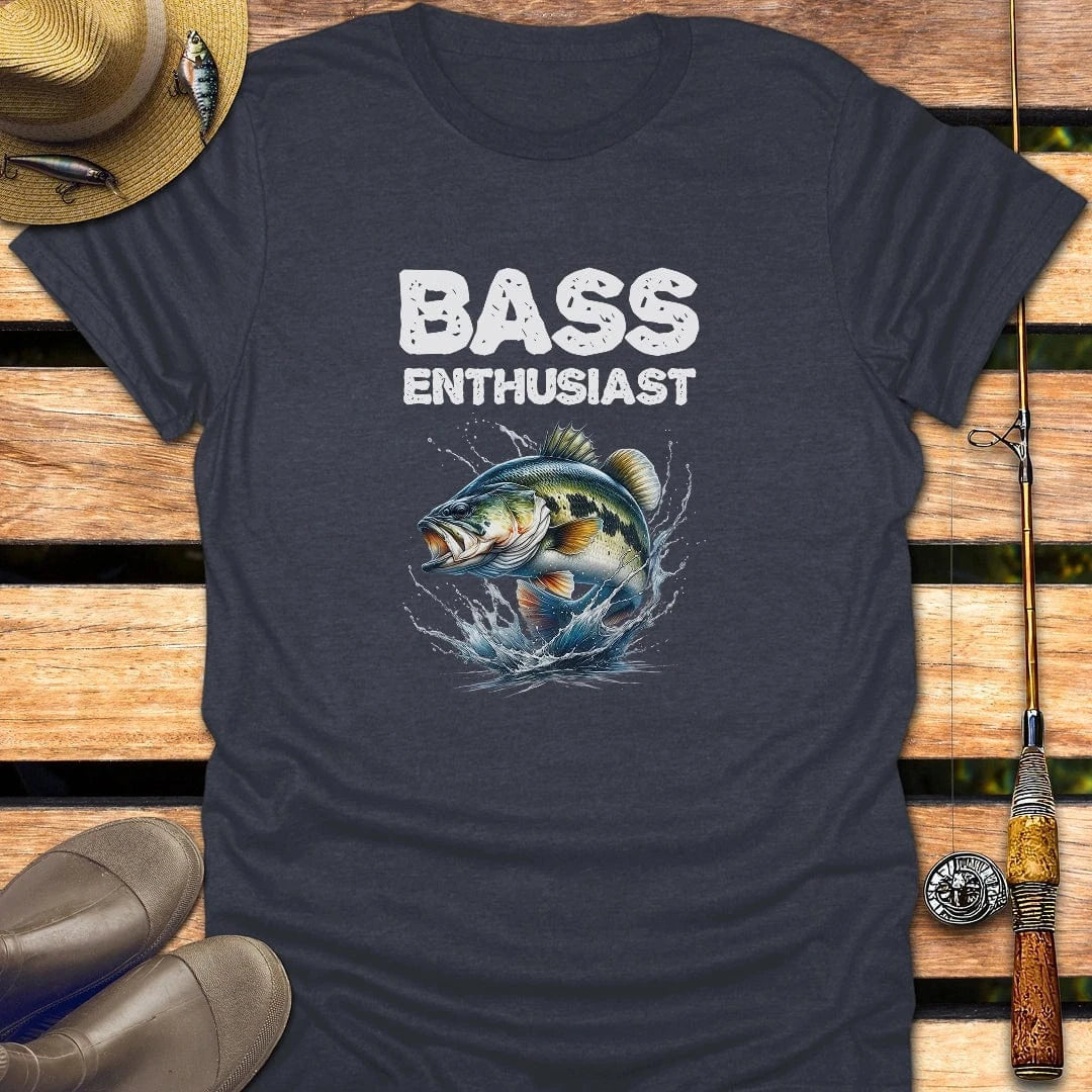 BASS T-Shirt FISHING T-Shirt Heather Navy / S