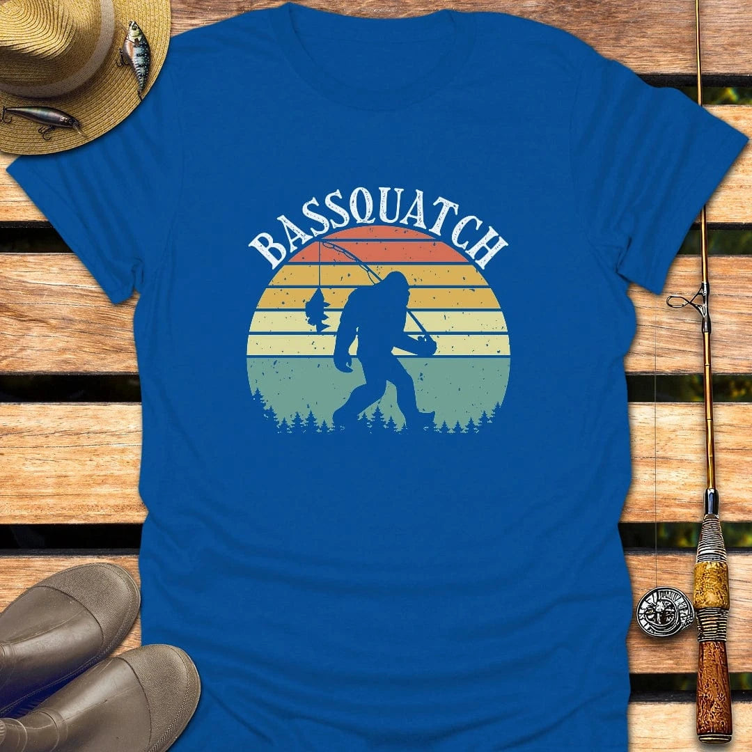 BASSQUATCH T-Shirt FISHING T-Shirt Royal / S