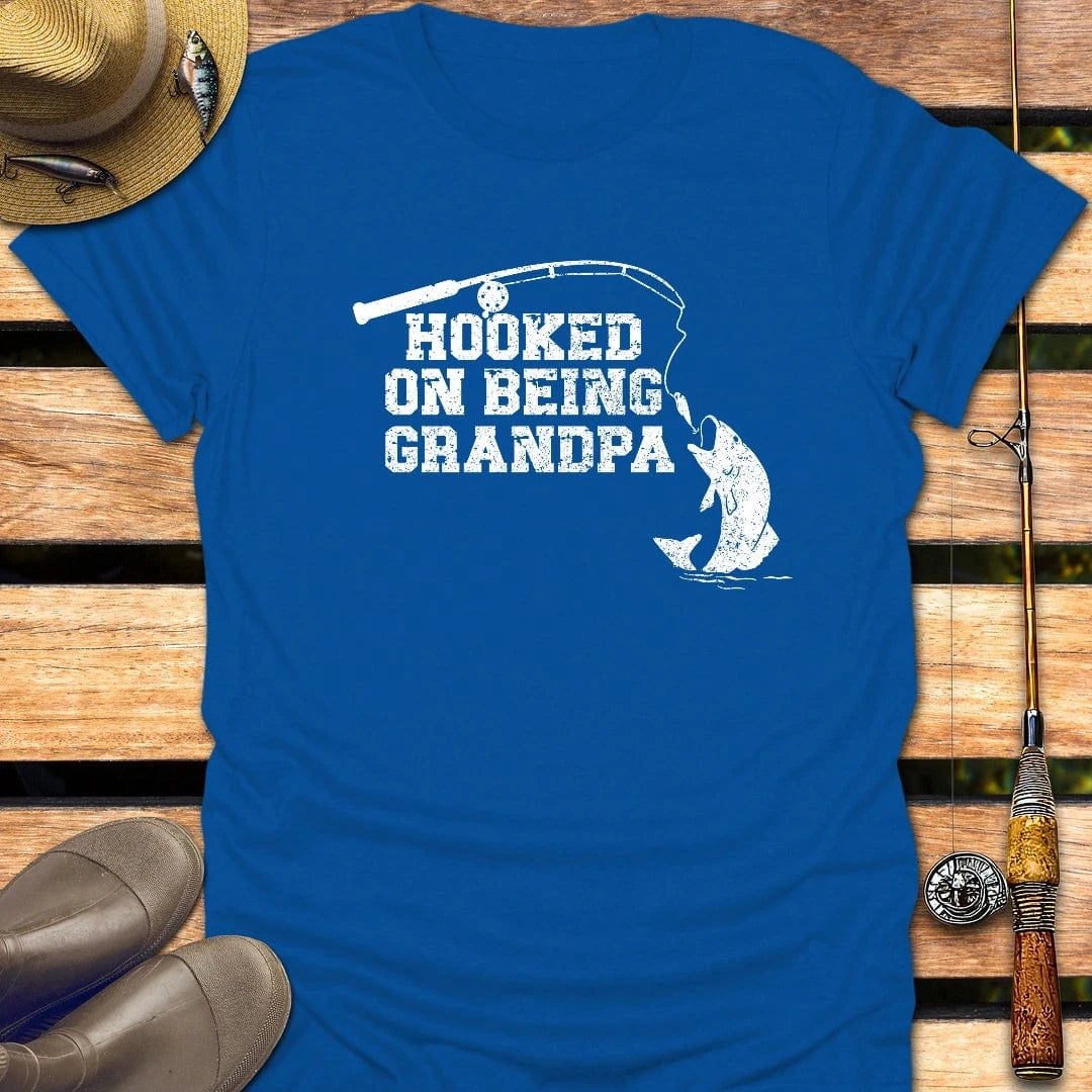 BEING GRANDPA T-Shirt FISHING T-Shirt Royal / S