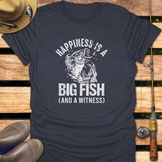 BIG FISH T-Shirt FISHING T-Shirt Heather Navy / S