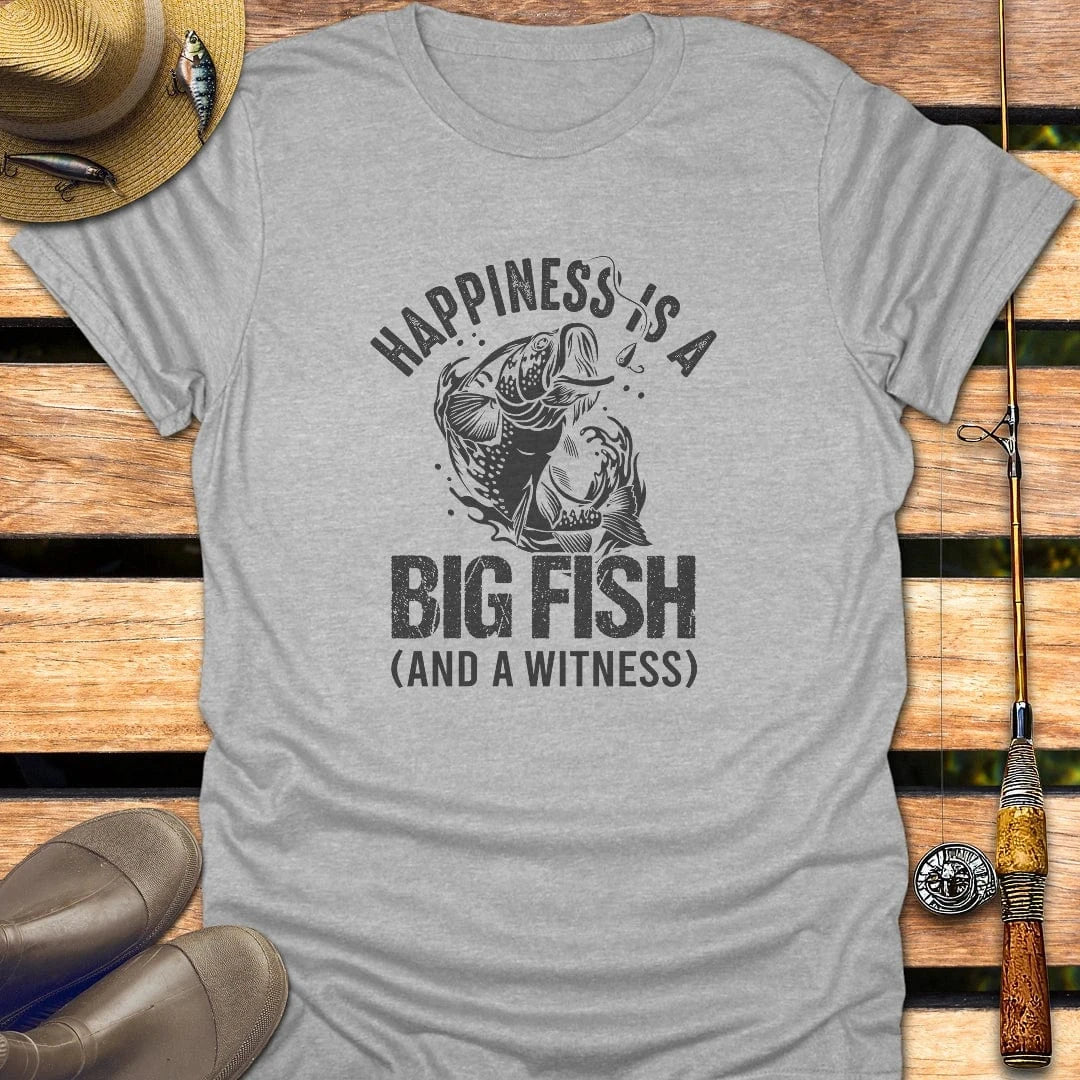 BIG FISH T-Shirt FISHING T-Shirt Sport Grey / S