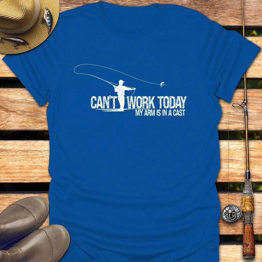 CAN'T WORK TODAY T-Shirt FISHING T-Shirt Royal / S