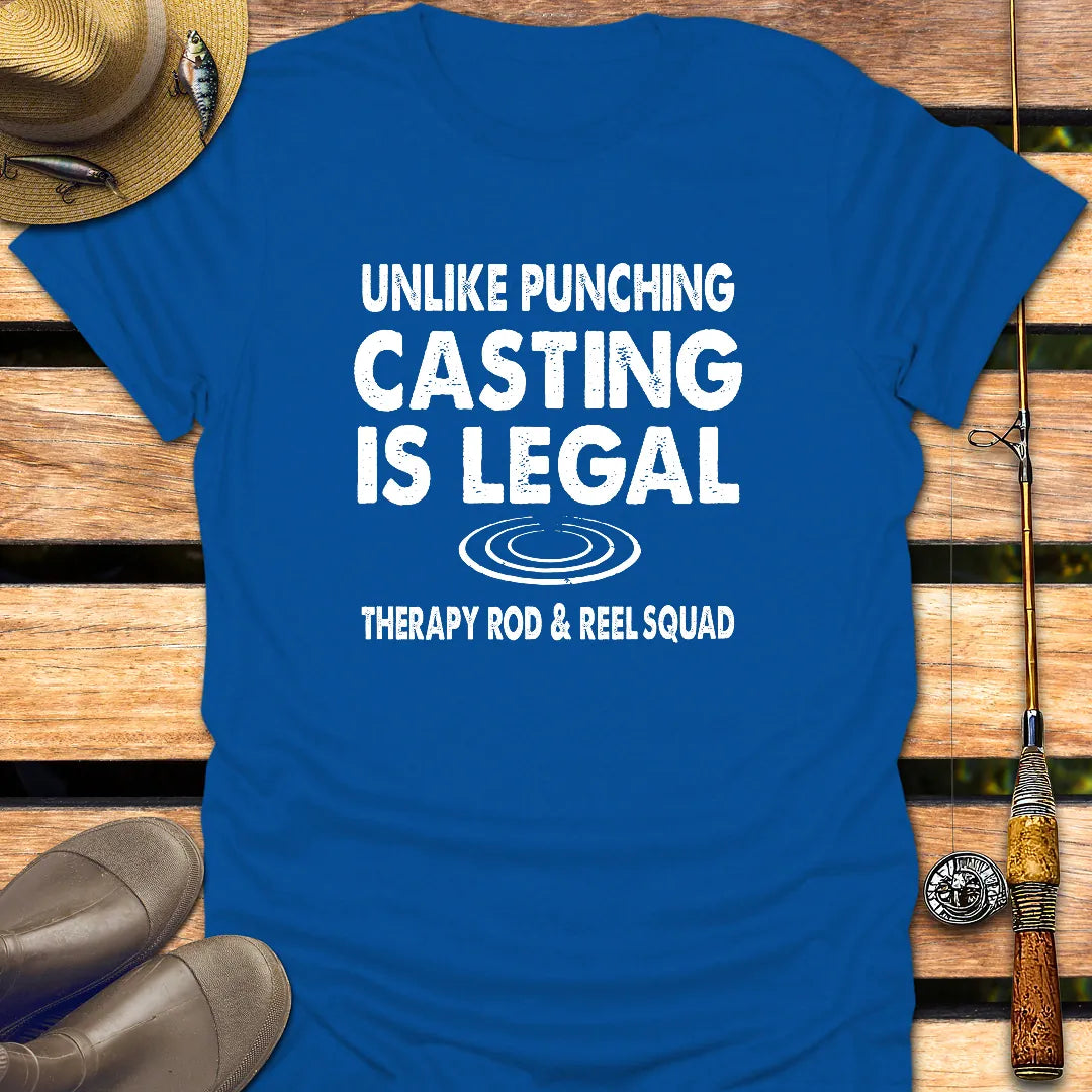 CASTING IS LEGAL T-Shirt FISHING T-Shirt Royal / S