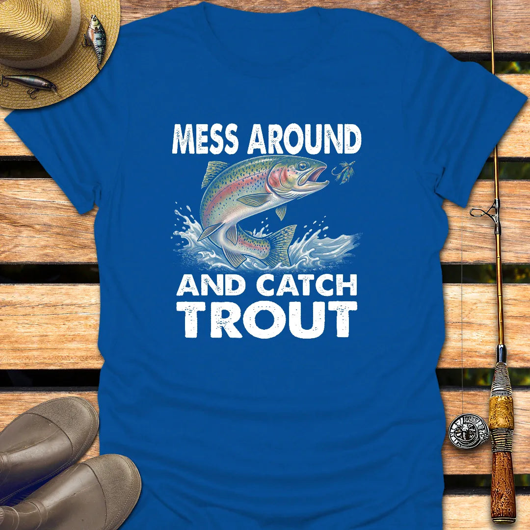 CATCH TROUT T-Shirt FISHING T-Shirt Royal / S
