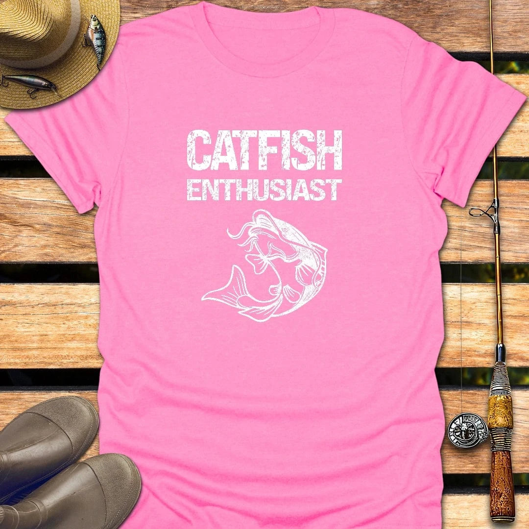 CATFISH T-Shirt FISHING T-Shirt Azalea / S