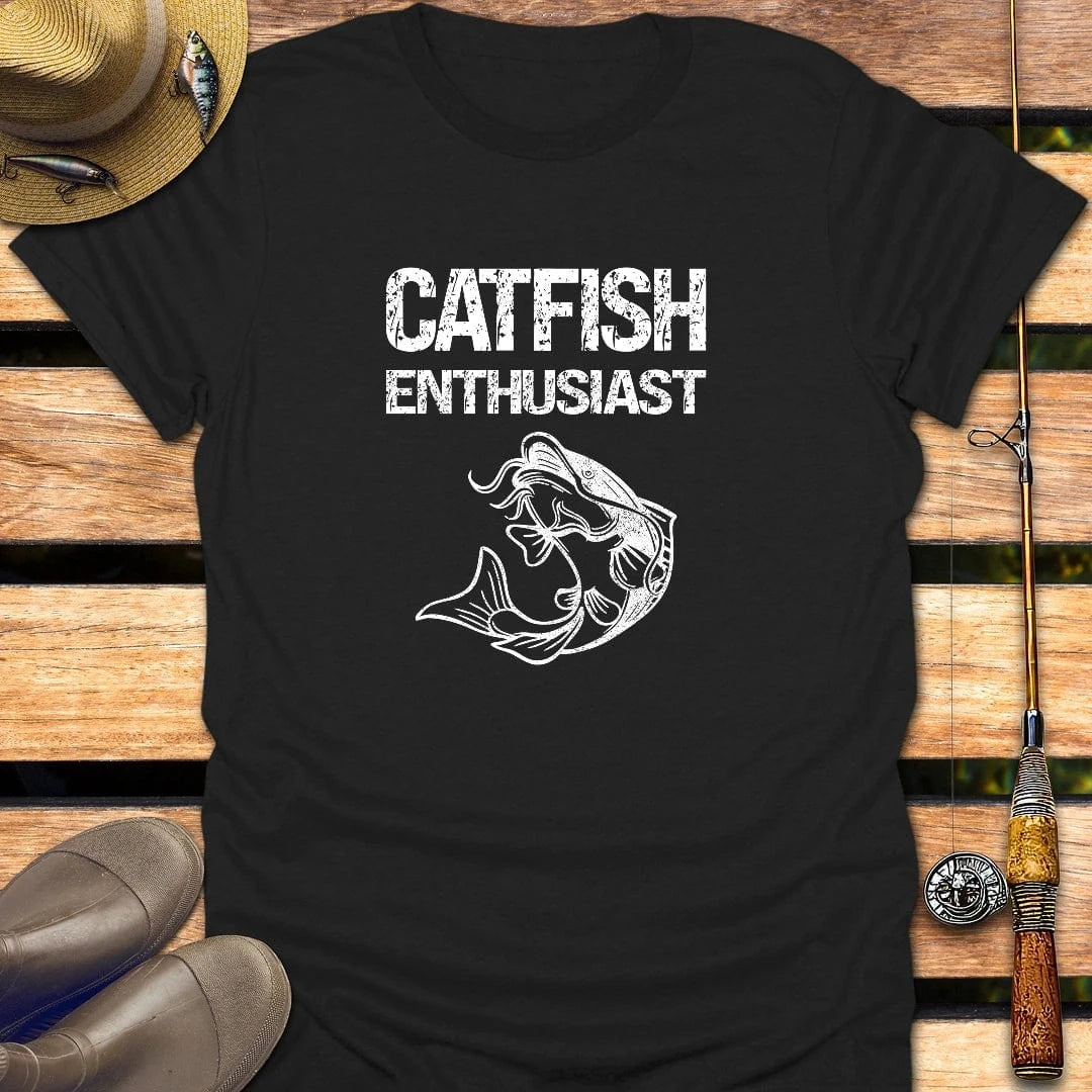 CATFISH T-Shirt FISHING T-Shirt Black / S