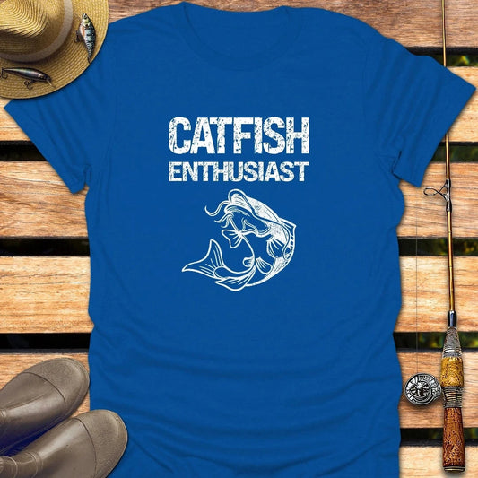CATFISH T-Shirt FISHING T-Shirt Royal / S