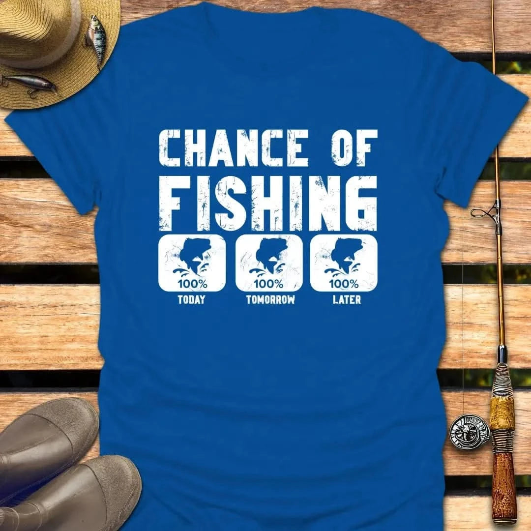 CHANCE OF FISHING T-Shirt FISHING T-Shirt Royal / S