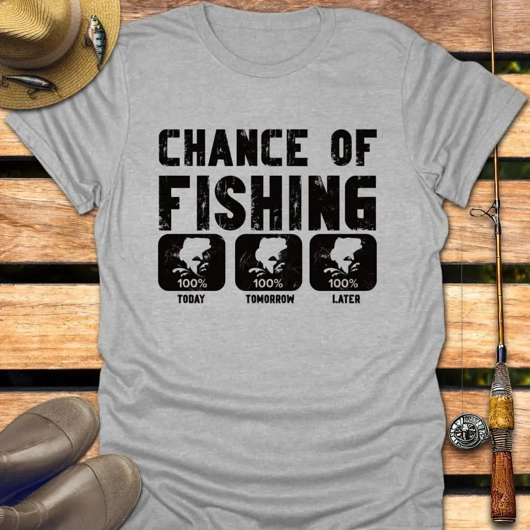 CHANCE OF FISHING T-Shirt FISHING T-Shirt Sport Grey / S