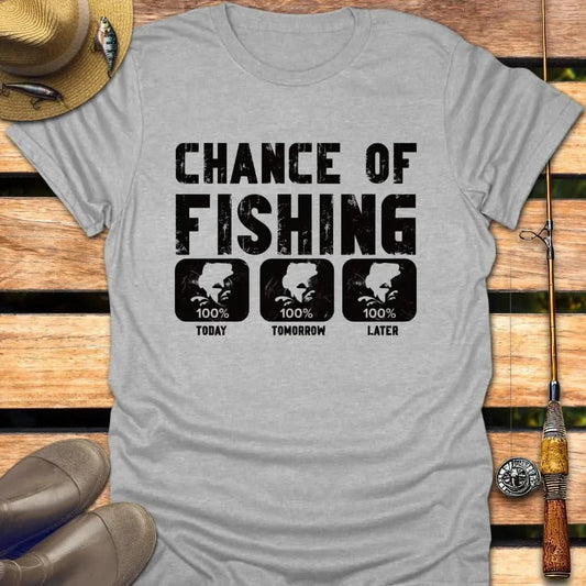 CHANCE OF FISHING T-Shirt FISHING T-Shirt Sport Grey / S