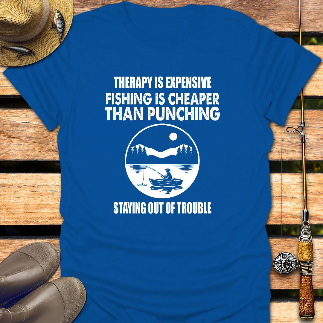 CHEAPER THAN PUNCHING T-Shirt FISHING T-Shirt Royal / S