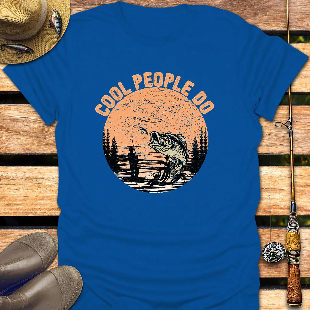 COOL PEOPLE DO T-Shirt FISHING T-Shirt Royal / S