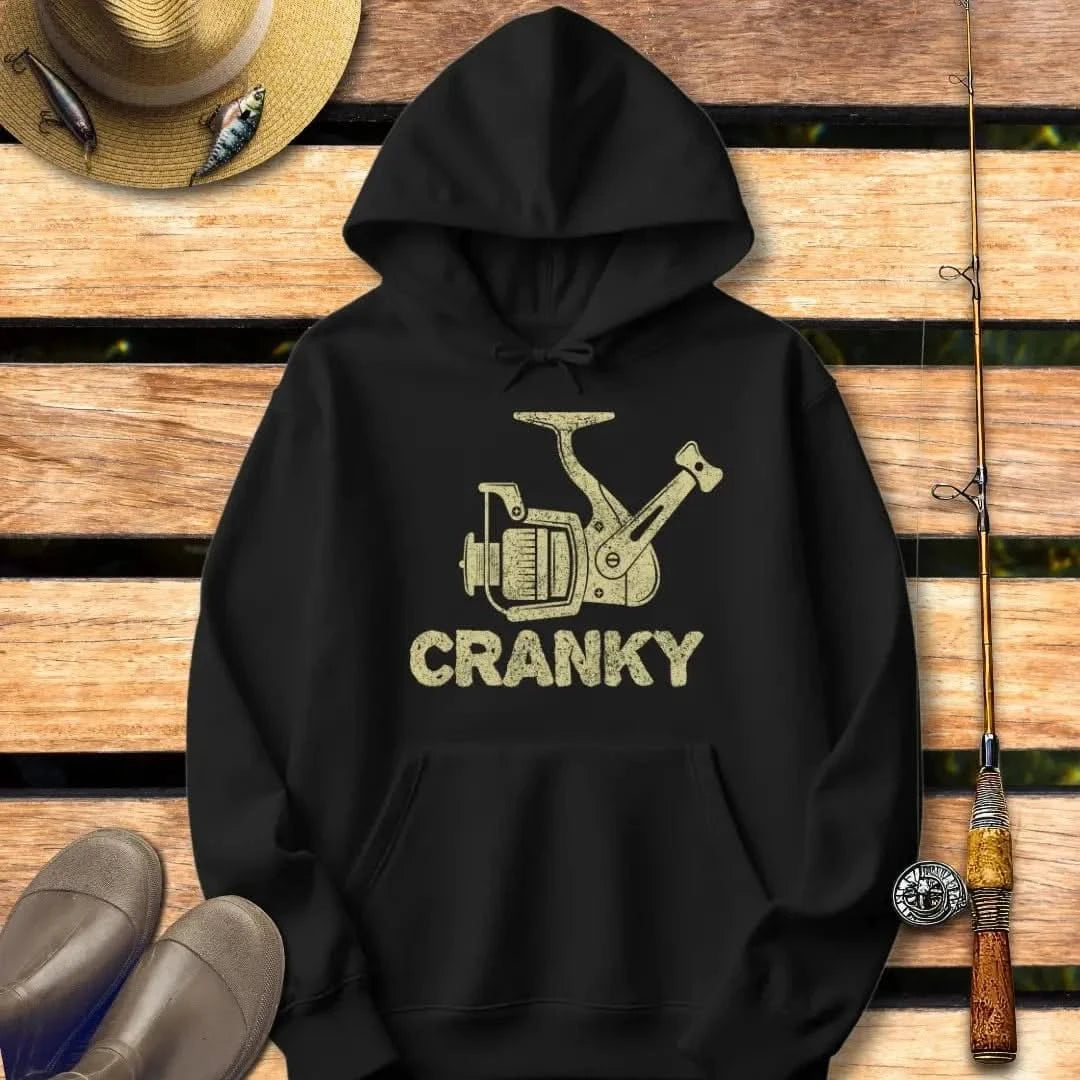 CRANKY Hoodie FISHING Hoodie Black / S