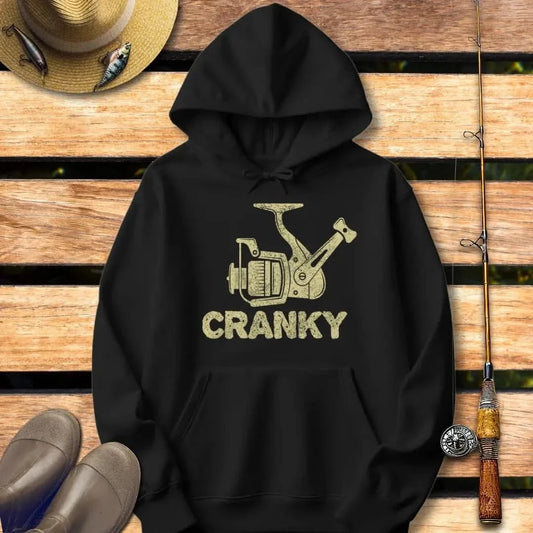 CRANKY Hoodie FISHING Hoodie Black / S