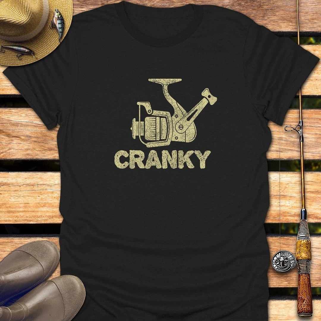 CRANKY T-Shirt FISHING T-Shirt Black / S