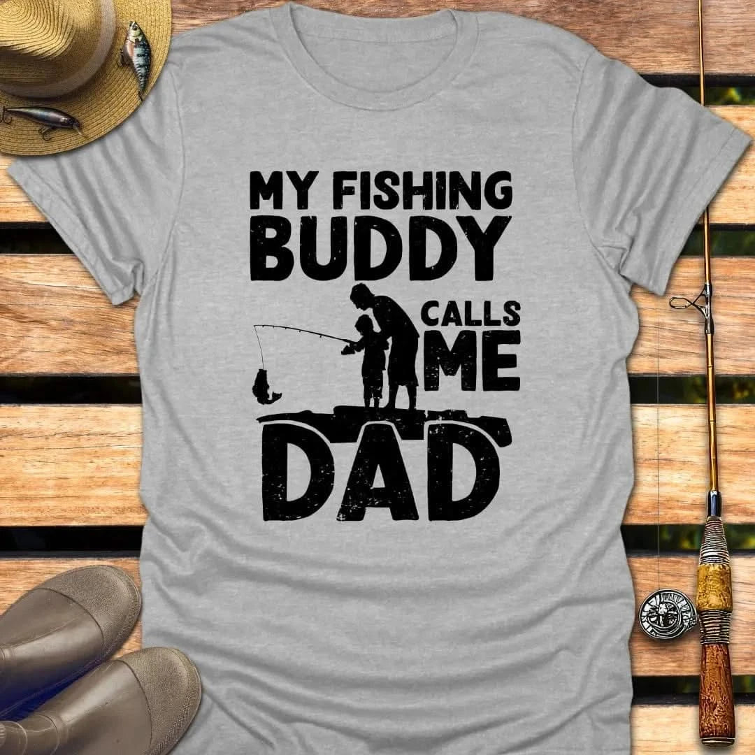 DAD BUDDY T-Shirt FISHING T-Shirt Sport Grey / S