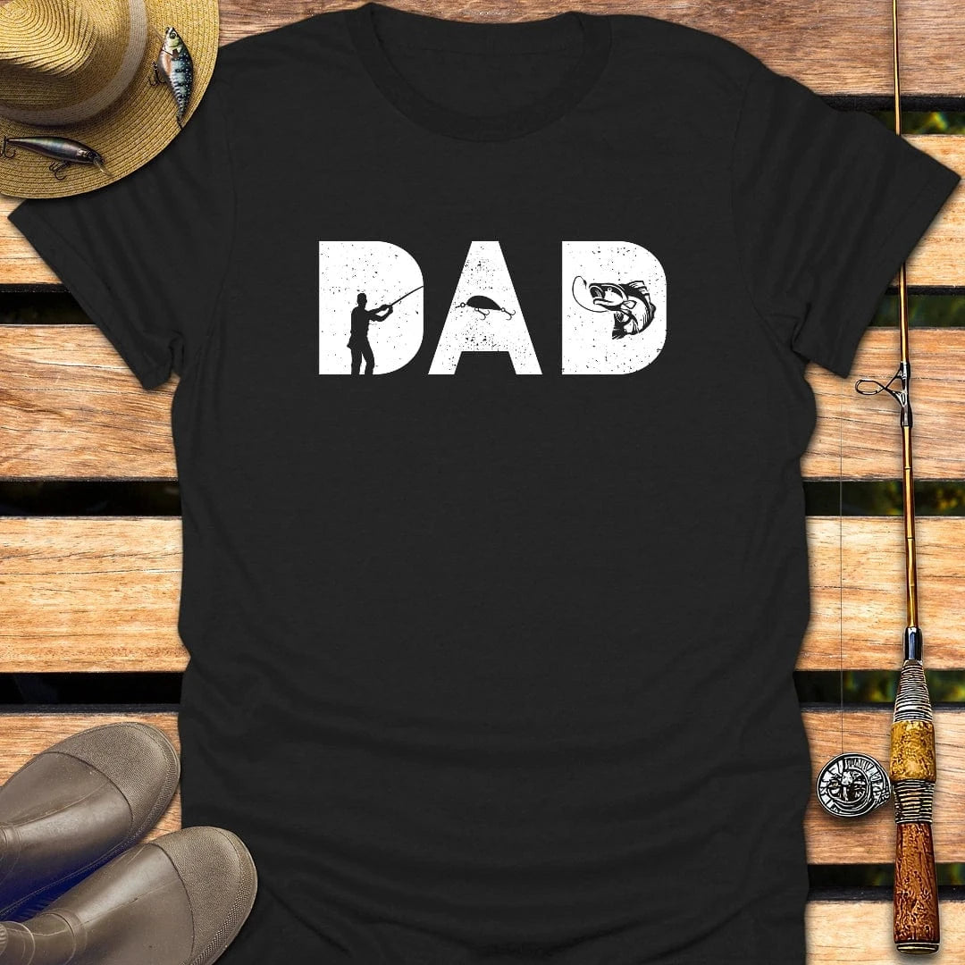 DAD T-Shirt FISHING T-Shirt Black / S